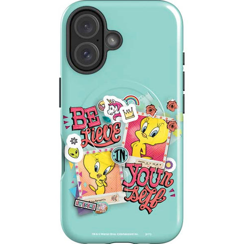 Looney Tunes Tweety Bird Believe In Yourself iPhone 16 Magsafe Impact Case