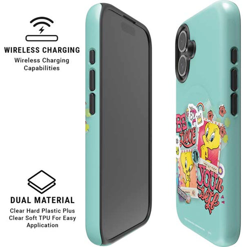 Looney Tunes Tweety Bird Believe In Yourself iPhone 16 Magsafe Impact Case