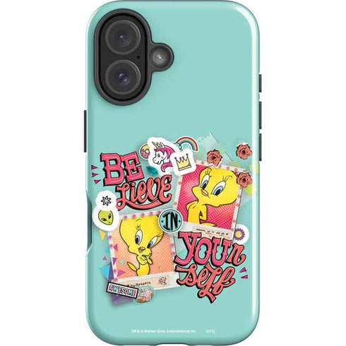 Looney Tunes Tweety Bird Believe In Yourself iPhone 16 Plus Impact Case