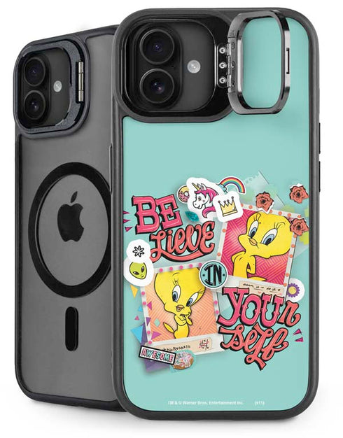 Looney Tunes Tweety Bird Believe In Yourself iPhone 16 Plus Kickstand Case