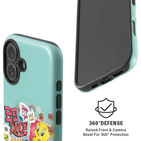 Looney Tunes Tweety Bird Believe In Yourself iPhone 16 Plus Magsafe Impact Case