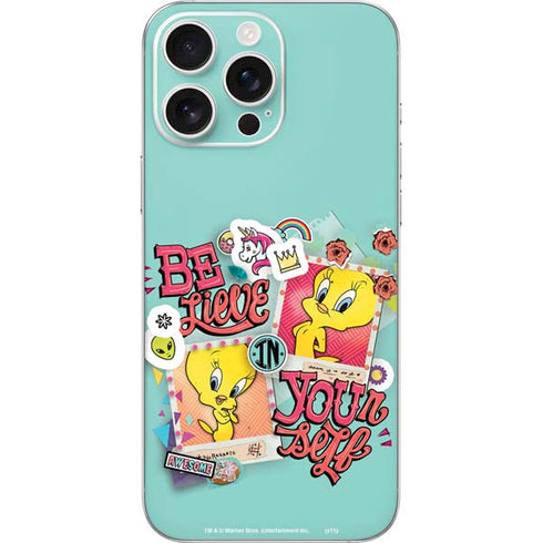 Looney Tunes Tweety Bird Believe In Yourself iPhone 16 Pro Max Skin