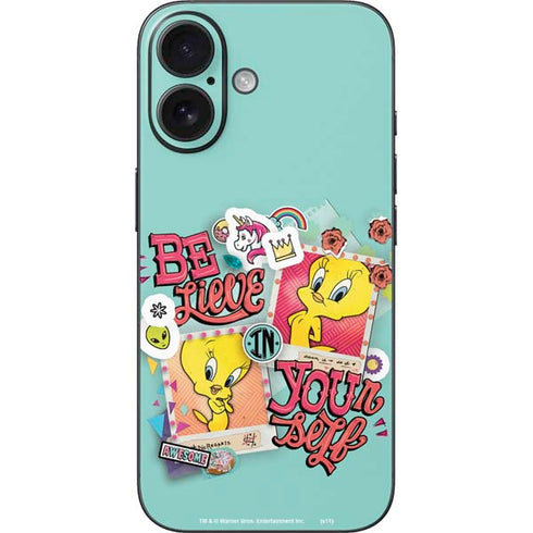 Looney Tunes Tweety Bird Believe In Yourself iPhone 16 Skin