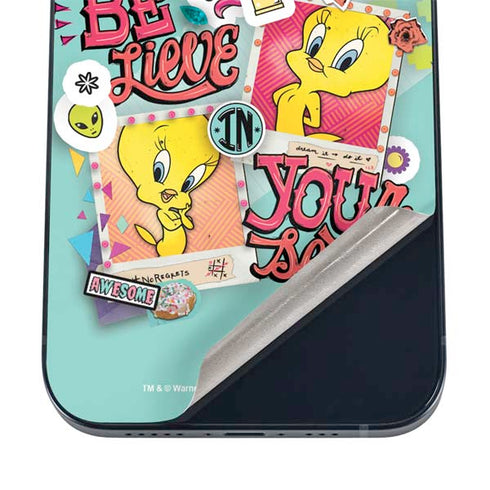 Looney Tunes Tweety Bird Believe In Yourself iPhone 16 Skin