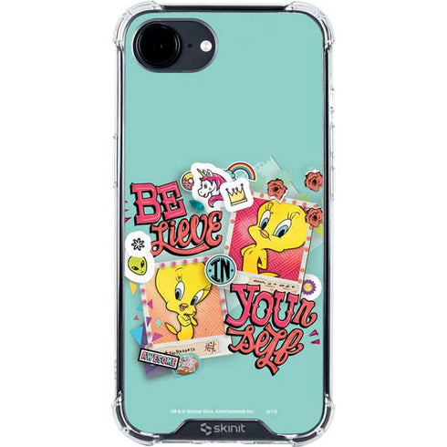 Looney Tunes Tweety Bird Believe In Yourself iPhone 16e Clear Case