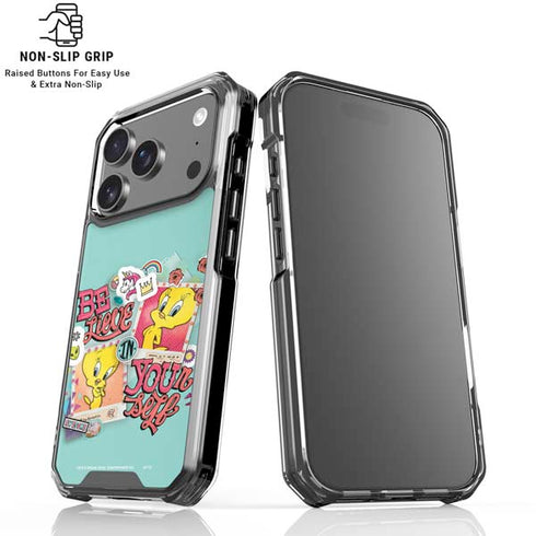 Looney Tunes Tweety Bird Believe In Yourself iPhone 18 Pro Clear Case
