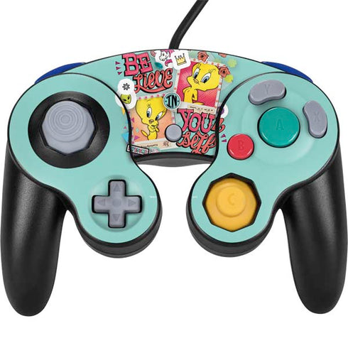 Looney Tunes Tweety Bird Believe In Yourself Nintendo GameCube Controller Skin