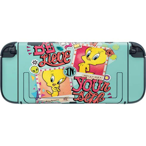 Looney Tunes Tweety Bird Believe In Yourself Nintendo Switch 2 (2025) with Joy-Con Skin