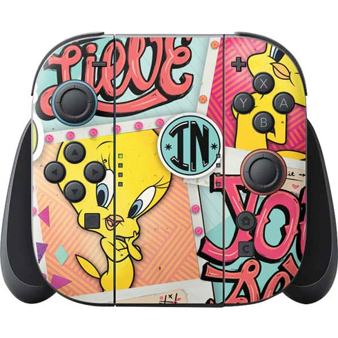 Looney Tunes Tweety Bird Believe In Yourself Nintendo Switch 2 (2025) Joy-Con Controller Skin