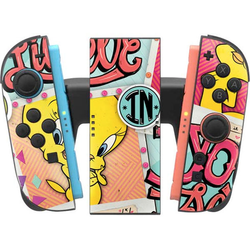 Looney Tunes Tweety Bird Believe In Yourself Nintendo Switch 2 (2025) Joy-Con Controller Skin