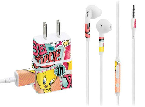 Looney Tunes Tweety Bird Believe In Yourself Phone Charger Skin