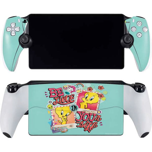 Looney Tunes Tweety Bird Believe In Yourself PlayStation PS5 Skins