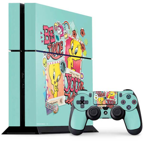 Looney Tunes Tweety Bird Believe In Yourself PlayStation PS4 Skins