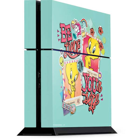 Looney Tunes Tweety Bird Believe In Yourself PS4 Console Skin