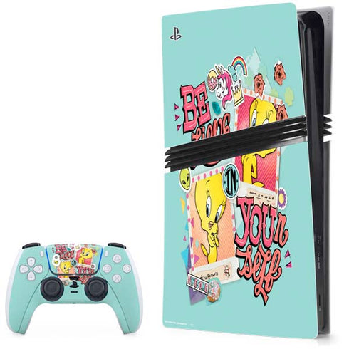 Looney Tunes Tweety Bird Believe In Yourself PlayStation PS5 Skins
