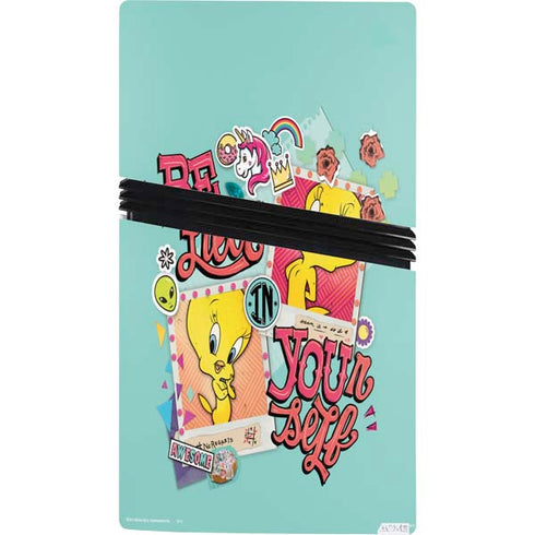 Looney Tunes Tweety Bird Believe In Yourself PS5 Pro Console Skin