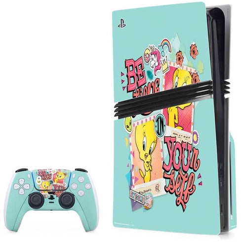 Looney Tunes Tweety Bird Believe In Yourself PlayStation PS5 Skins