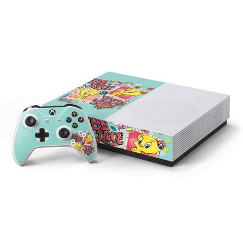Looney Tunes Tweety Bird Believe In Yourself Xbox One S All-Digital Edition Bundle Skin