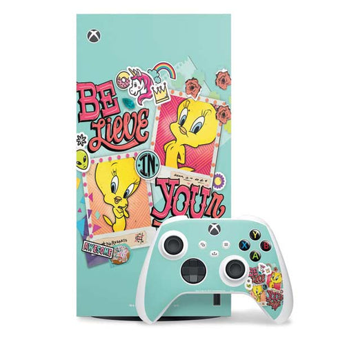 Looney Tunes Tweety Bird Believe In Yourself Xbox Series X Skins