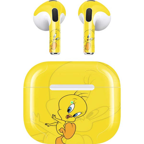Looney Tunes Tweety Bird Double Apple AirPods (3rd Gen 2021) Skin