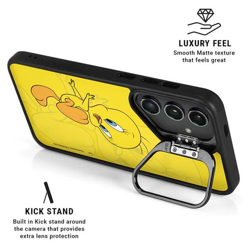 Looney Tunes Tweety Bird Double Galaxy S25 Kickstand Case