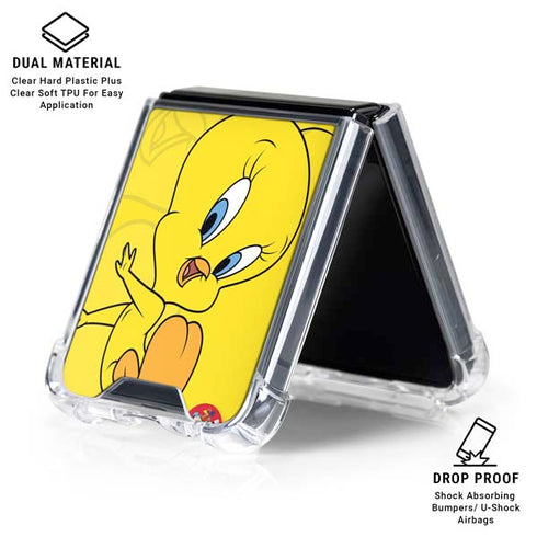 Looney Tunes Tweety Bird Double Galaxy Z Flip6 Clear Case