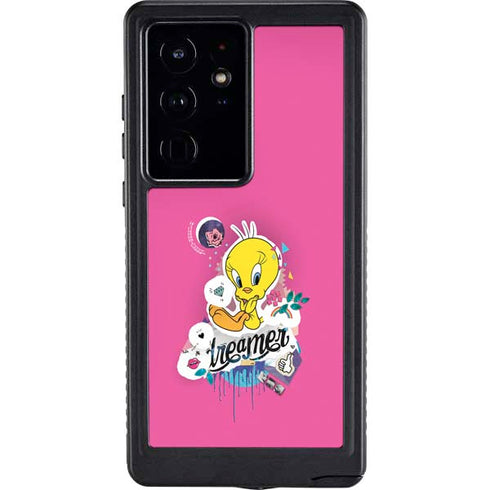 Looney Tunes Tweety Bird Dreamer Galaxy S24 Ultra Waterproof Case