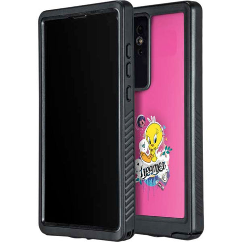 Looney Tunes Tweety Bird Dreamer Galaxy S24 Ultra Waterproof Case