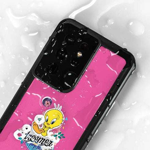 Looney Tunes Tweety Bird Dreamer Galaxy S24 Ultra Waterproof Case