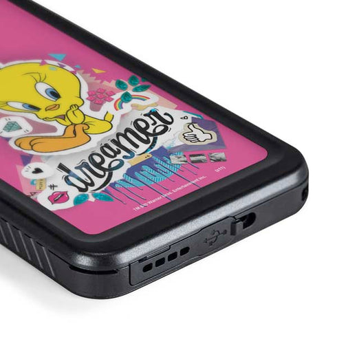 Looney Tunes Tweety Bird Dreamer Galaxy S24 Waterproof Case