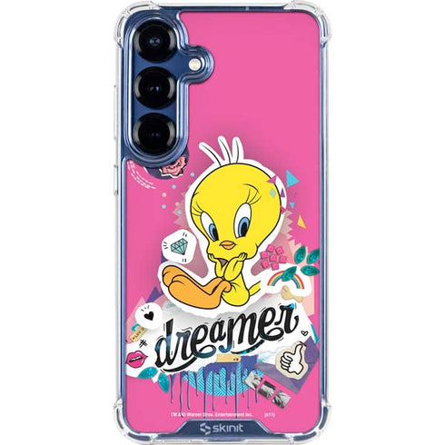 Looney Tunes Tweety Bird Dreamer Galaxy S25 Clear Case