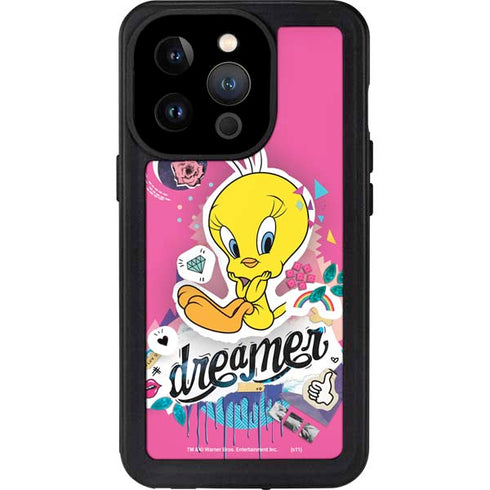Looney Tunes Tweety Bird Dreamer iPhone 15 Pro Waterproof Case