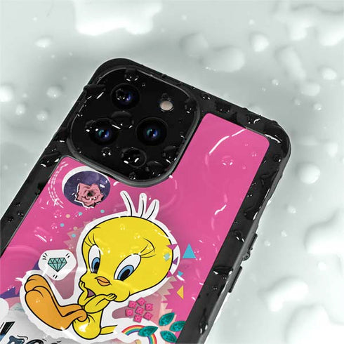 Looney Tunes Tweety Bird Dreamer iPhone 15 Pro Waterproof Case
