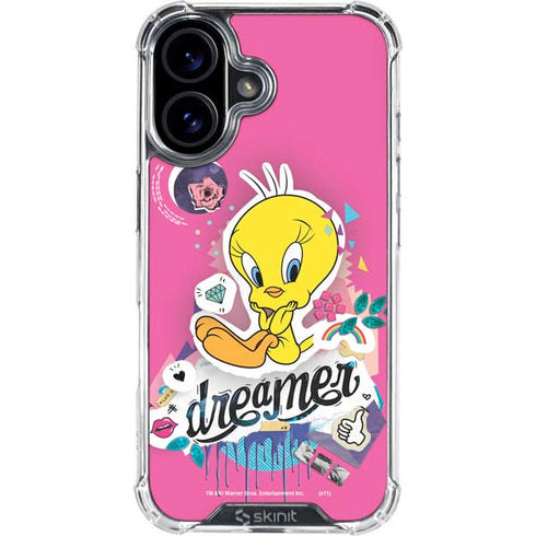 Looney Tunes Tweety Bird Dreamer iPhone 16 Plus Clear Case
