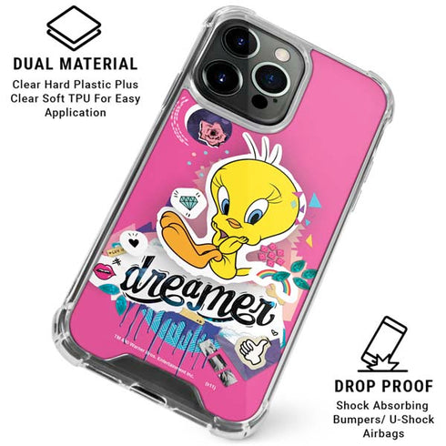 Looney Tunes Tweety Bird Dreamer iPhone 16 Pro Max Clear Case