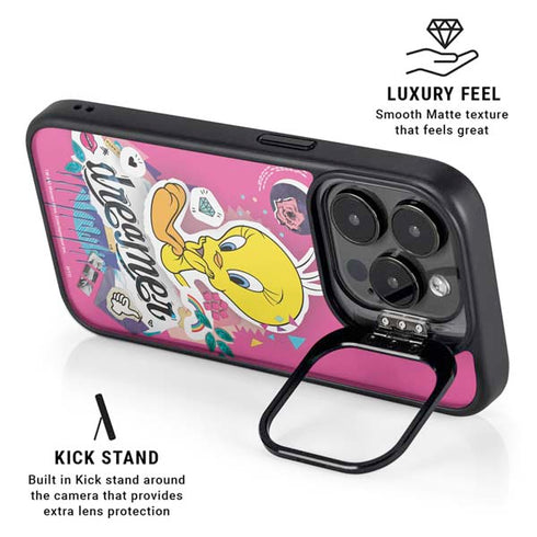 Looney Tunes Tweety Bird Dreamer iPhone 16 Pro Max Kickstand Case