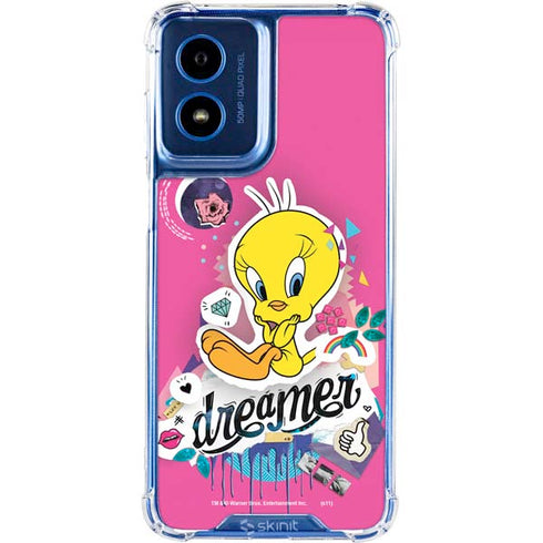 Looney Tunes Tweety Bird Dreamer Moto G Play 4G (2024) Clear Case