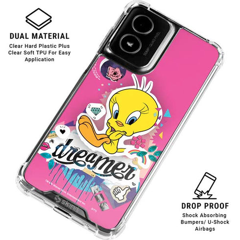 Looney Tunes Tweety Bird Dreamer Moto G Power 5G (2024) Clear Case