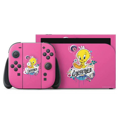 Looney Tunes Tweety Bird Dreamer Nintendo Switch 2 (2025) with Joy-Con Skin