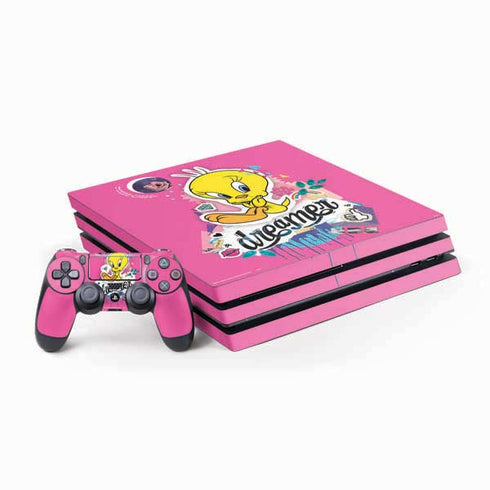 Looney Tunes Tweety Bird Dreamer PlayStation PS4 Skins