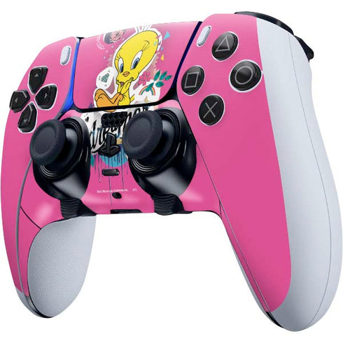 Looney Tunes Tweety Bird Dreamer PS5 DualSense Edge Pro Controller Skin