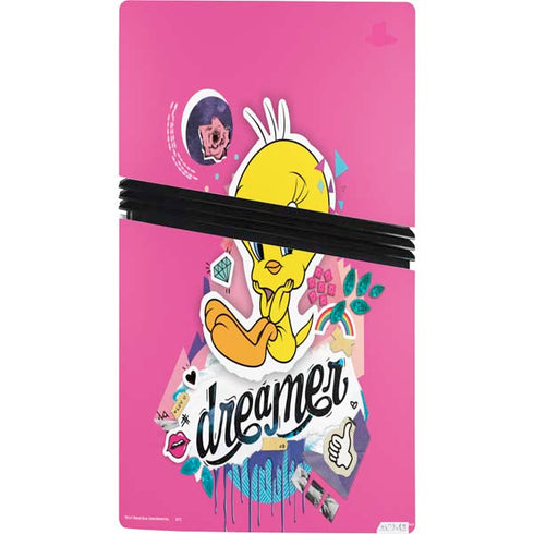 Looney Tunes Tweety Bird Dreamer PS5 Pro Console Skin
