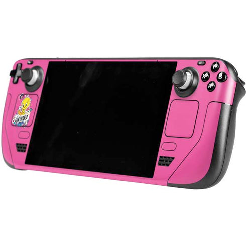 Looney Tunes Tweety Bird Dreamer Steam Deck Handheld Gaming Computer OLED Skin