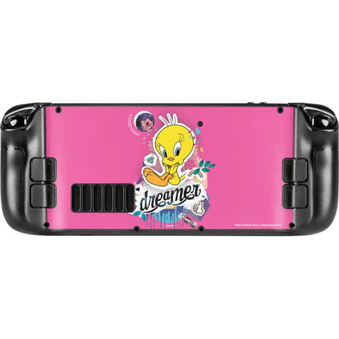 Looney Tunes Tweety Bird Dreamer Steam Deck Handheld Gaming Computer OLED Skin