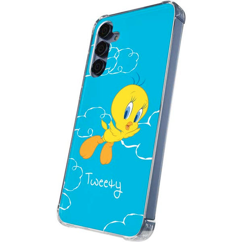Looney Tunes Tweety Bird Flying Galaxy A55 5G Clear Case
