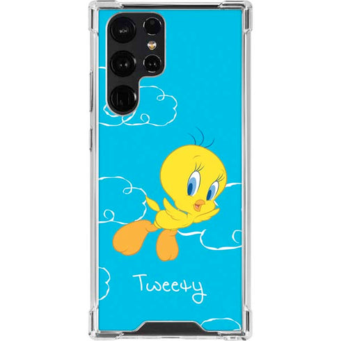 Looney Tunes Tweety Bird Flying Galaxy S23 Ultra Clear Case