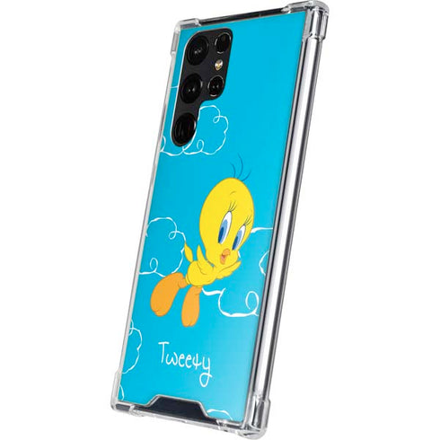 Looney Tunes Tweety Bird Flying Galaxy S23 Ultra Clear Case