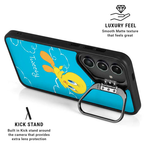 Looney Tunes Tweety Bird Flying Galaxy S25 Kickstand Case