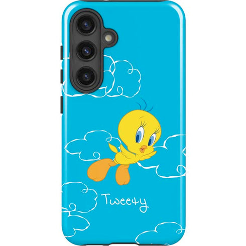 Looney Tunes Tweety Bird Flying Galaxy S25 Plus Impact Case