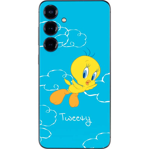 Looney Tunes Tweety Bird Flying Galaxy S24 Plus Skin